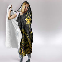 Filipinos Lapu Lapu Hero Hooded Blanket Gold Polynesian Tribal Tattoo LT05 - Polynesian Pride