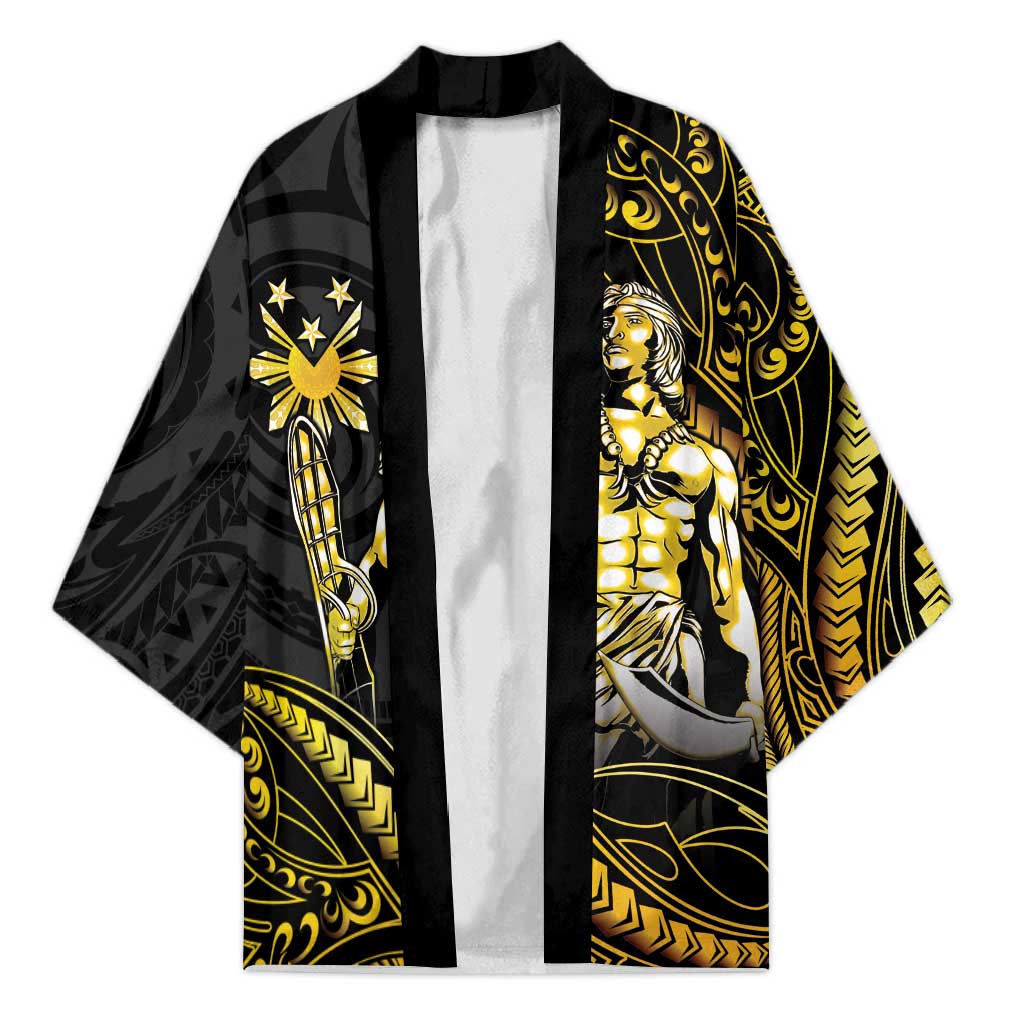 Filipinos Lapu Lapu Hero Kimono Gold Polynesian Tribal Tattoo