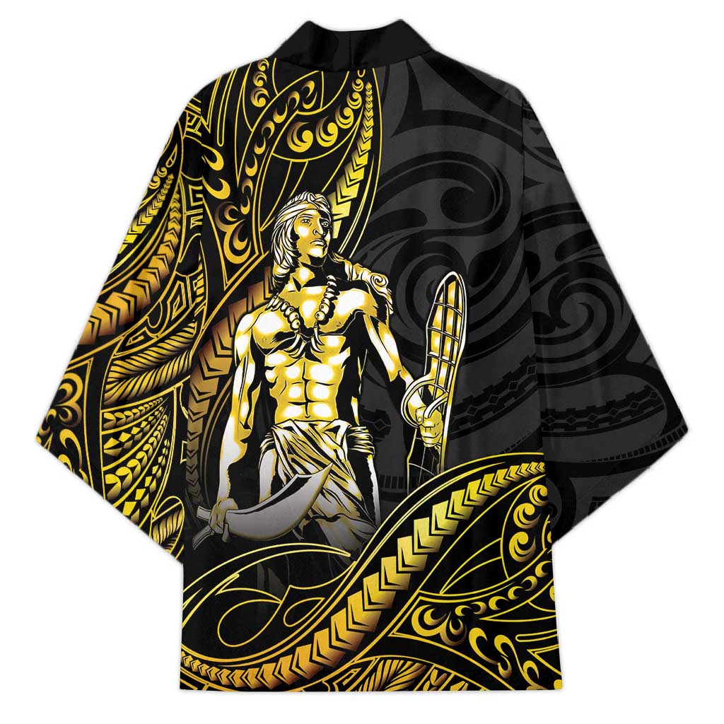 Filipinos Lapu Lapu Hero Kimono Gold Polynesian Tribal Tattoo LT05 - Polynesian Pride