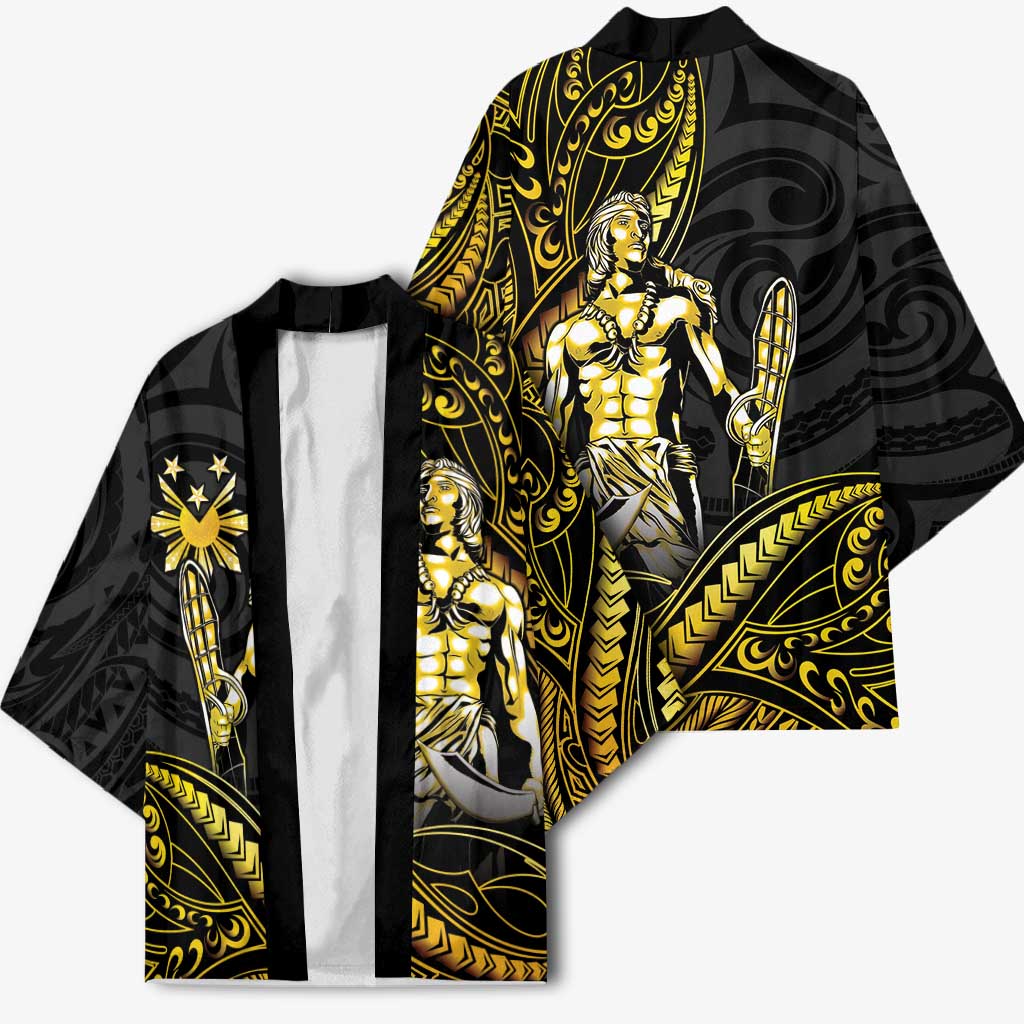 Filipinos Lapu Lapu Hero Kimono Gold Polynesian Tribal Tattoo LT05 - Polynesian Pride