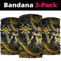 Filipinos Lapu Lapu Hero Neck Gaiter Gold Polynesian Tribal Tattoo
