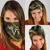 Filipinos Lapu Lapu Hero Neck Gaiter Gold Polynesian Tribal Tattoo