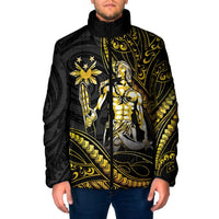 Filipinos Lapu Lapu Hero Padded Jacket Gold Polynesian Tribal Tattoo LT05 Men Gold - Polynesian Pride