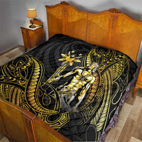Filipinos Lapu Lapu Hero Quilt Gold Polynesian Tribal Tattoo