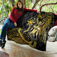 Filipinos Lapu Lapu Hero Quilt Gold Polynesian Tribal Tattoo