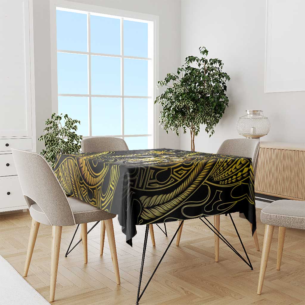 Filipinos Lapu Lapu Hero Tablecloth Gold Polynesian Tribal Tattoo LT05 - Polynesian Pride