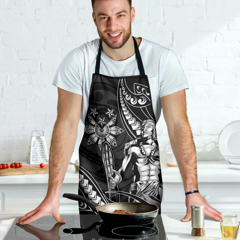 Filipinos Lapu Lapu Hero Apron Black Polynesian Tribal Tattoo LT05 - Polynesian Pride