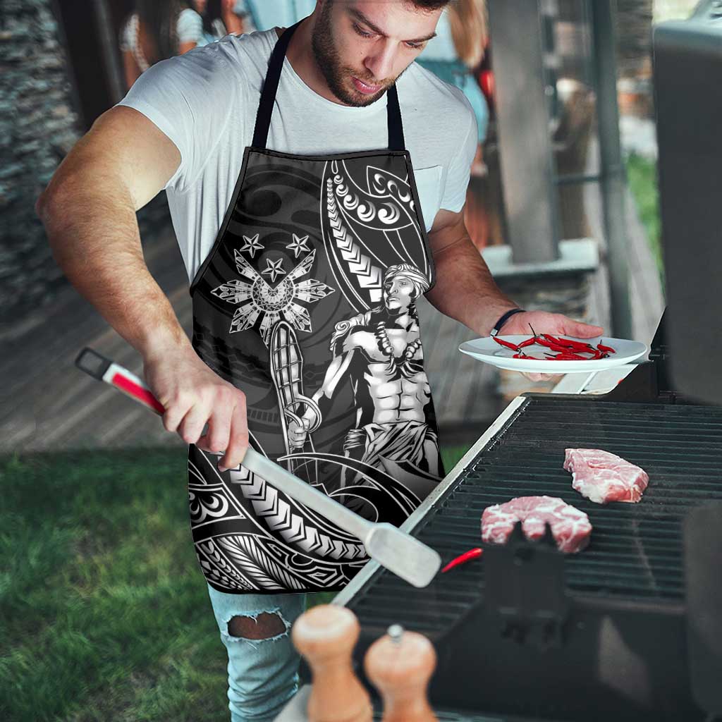 Filipinos Lapu Lapu Hero Apron Black Polynesian Tribal Tattoo LT05 - Polynesian Pride