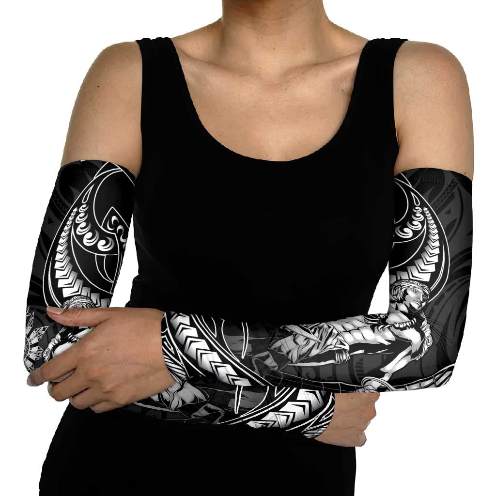 Filipinos Lapu Lapu Hero Arm Sleeves Black Polynesian Tribal Tattoo LT05 - Polynesian Pride