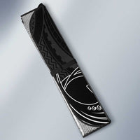 Filipinos Lapu Lapu Hero Auto Sun Shade Black Polynesian Tribal Tattoo LT05 - Polynesian Pride