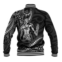 Filipinos Lapu Lapu Hero Baseball Jacket Black Polynesian Tribal Tattoo LT05 - Polynesian Pride