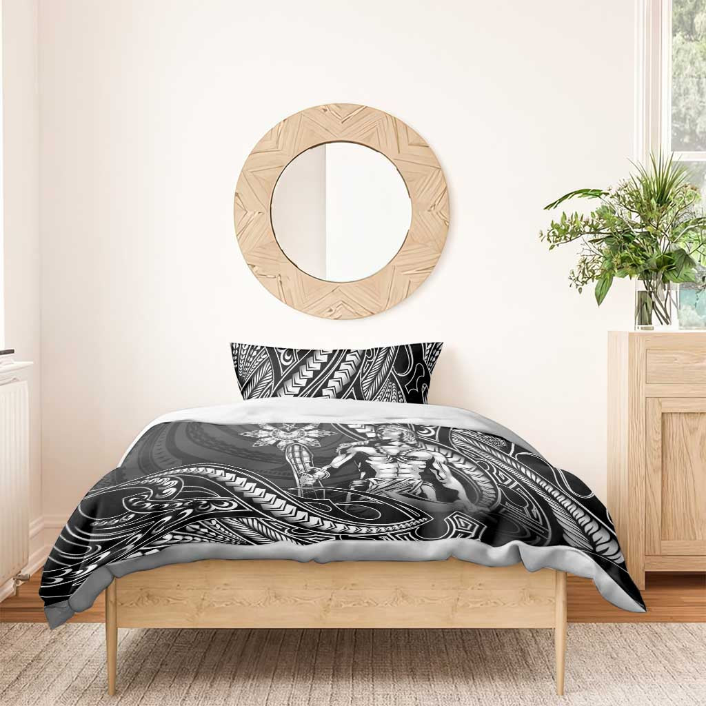 Filipinos Lapu Lapu Hero Bedding Set Black Polynesian Tribal Tattoo LT05 - Polynesian Pride
