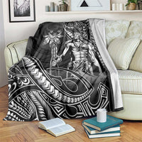 Filipinos Lapu Lapu Hero Blanket Black Polynesian Tribal Tattoo LT05 Black - Polynesian Pride