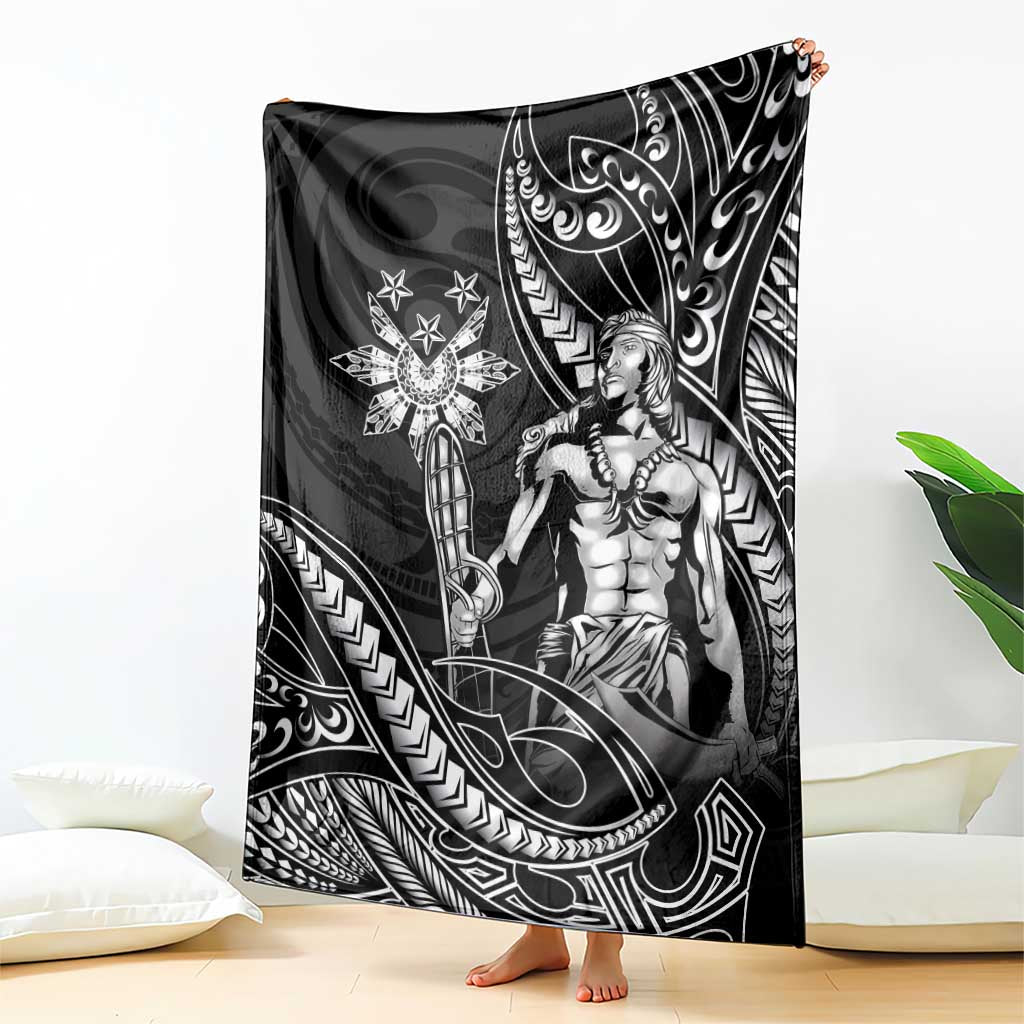 Filipinos Lapu Lapu Hero Blanket Black Polynesian Tribal Tattoo LT05 - Polynesian Pride