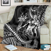 Filipinos Lapu Lapu Hero Blanket Black Polynesian Tribal Tattoo LT05 - Polynesian Pride