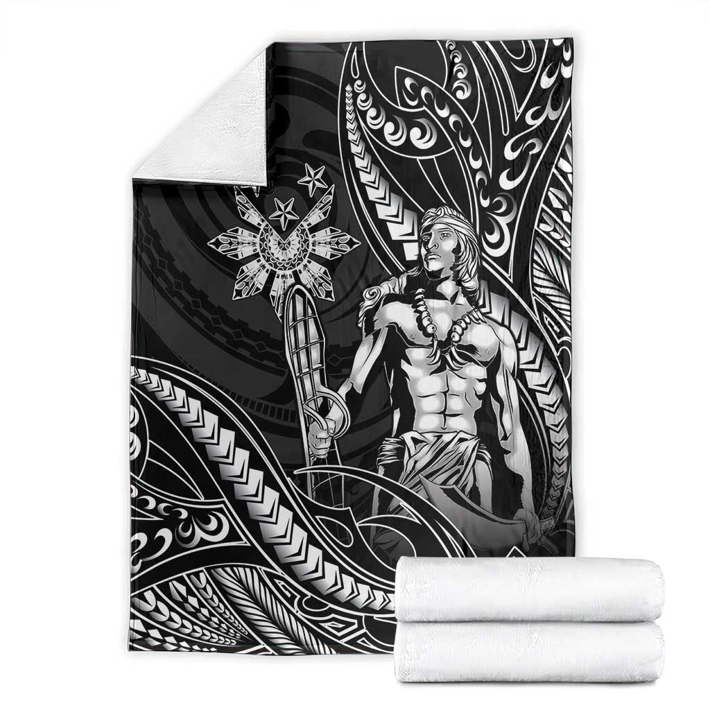 Filipinos Lapu Lapu Hero Blanket Black Polynesian Tribal Tattoo LT05 - Polynesian Pride