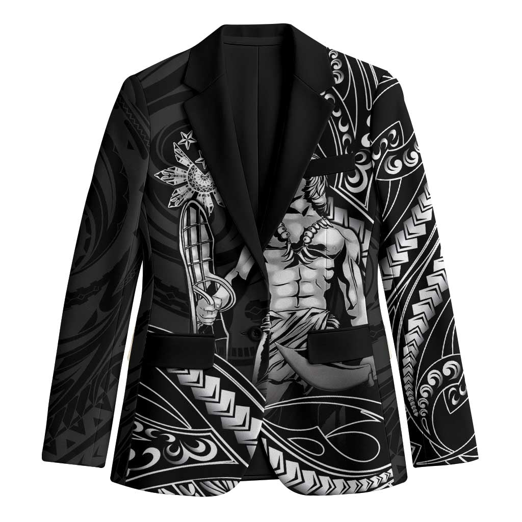 Filipinos Lapu Lapu Hero Blazer Black Polynesian Tribal Tattoo LT05 Unisex Black - Polynesian Pride