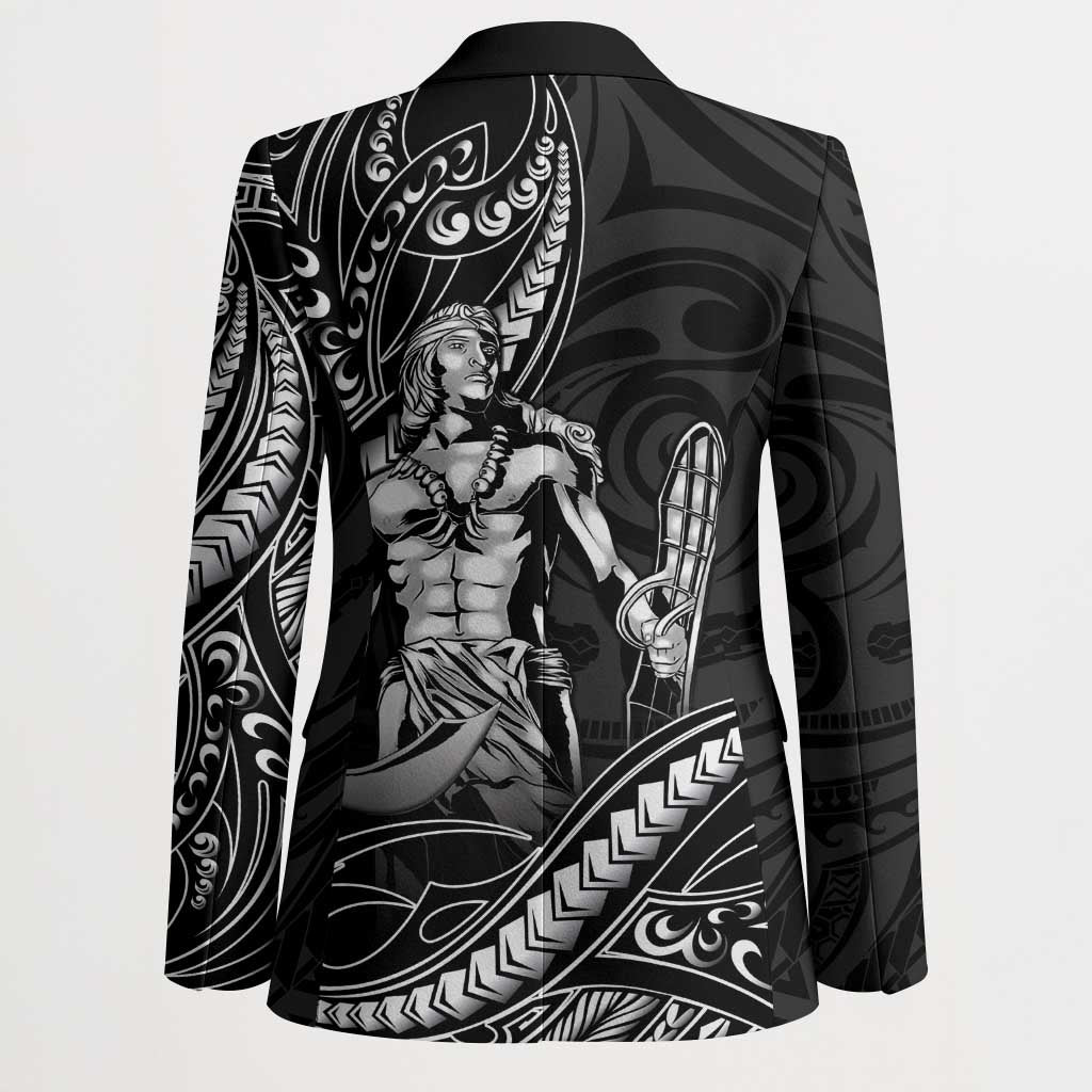Filipinos Lapu Lapu Hero Blazer Black Polynesian Tribal Tattoo LT05 - Polynesian Pride