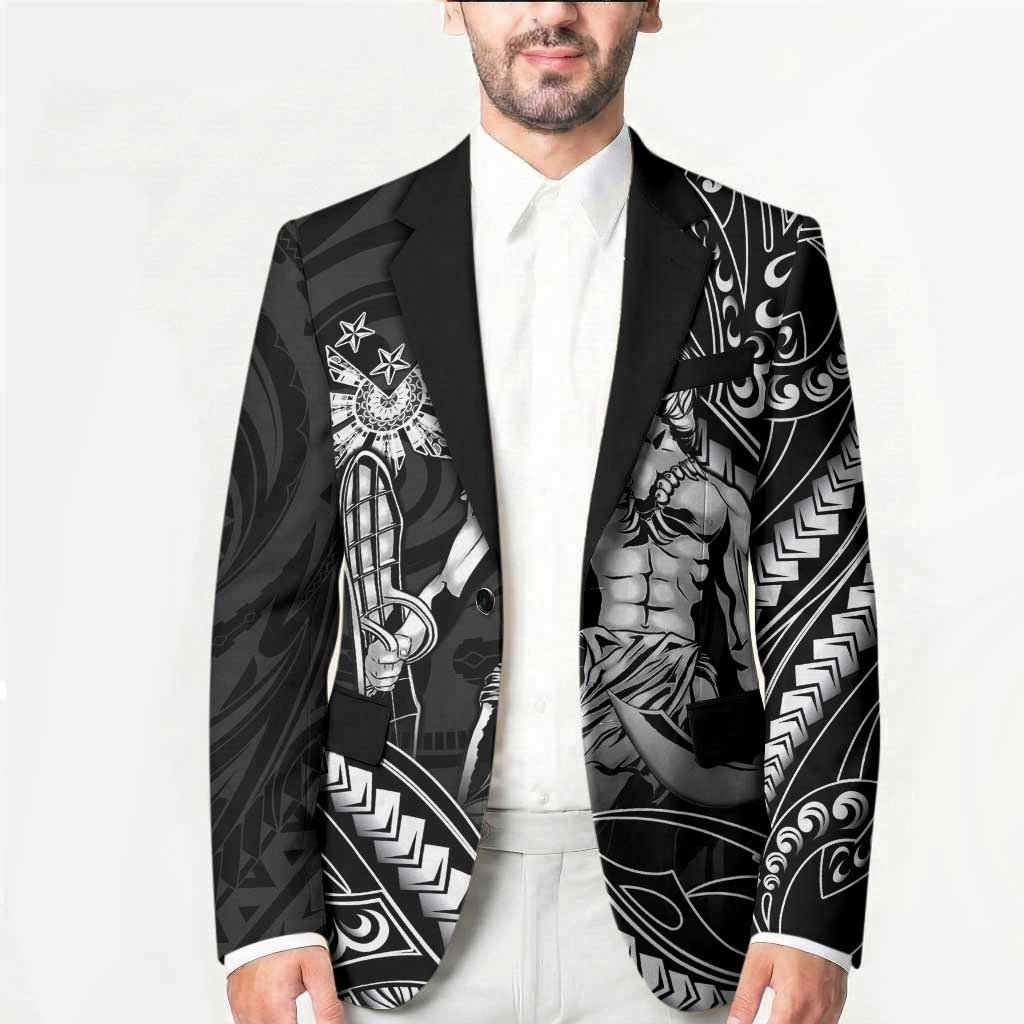 Filipinos Lapu Lapu Hero Blazer Black Polynesian Tribal Tattoo LT05 - Polynesian Pride