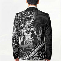 Filipinos Lapu Lapu Hero Blazer Black Polynesian Tribal Tattoo LT05 - Polynesian Pride