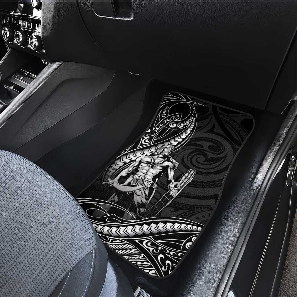 Filipinos Lapu Lapu Hero Car Mats Black Polynesian Tribal Tattoo LT05 - Polynesian Pride