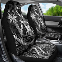 Filipinos Lapu Lapu Hero Car Seat Cover Black Polynesian Tribal Tattoo LT05 - Polynesian Pride