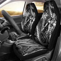 Filipinos Lapu Lapu Hero Car Seat Cover Black Polynesian Tribal Tattoo LT05 - Polynesian Pride
