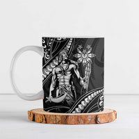 Filipinos Lapu Lapu Hero Ceramic Mug Black Polynesian Tribal Tattoo LT05 Black - Polynesian Pride
