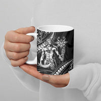Filipinos Lapu Lapu Hero Ceramic Mug Black Polynesian Tribal Tattoo LT05 - Polynesian Pride