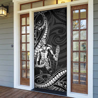 Filipinos Lapu Lapu Hero Door Cover Black Polynesian Tribal Tattoo LT05 - Polynesian Pride