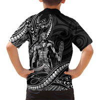 Filipinos Lapu Lapu Hero Hawaiian Shirt Black Polynesian Tribal Tattoo
