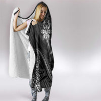 Filipinos Lapu Lapu Hero Hooded Blanket Black Polynesian Tribal Tattoo LT05 - Polynesian Pride