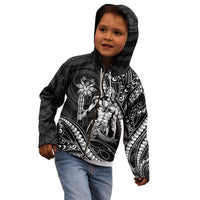 Filipinos Lapu Lapu Hero Kid Hoodie Black Polynesian Tribal Tattoo LT05 - Polynesian Pride