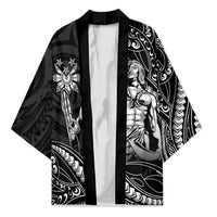 Filipinos Lapu Lapu Hero Kimono Black Polynesian Tribal Tattoo LT05 Unisex Black - Polynesian Pride