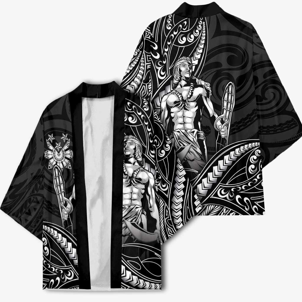 Filipinos Lapu Lapu Hero Kimono Black Polynesian Tribal Tattoo LT05 - Polynesian Pride