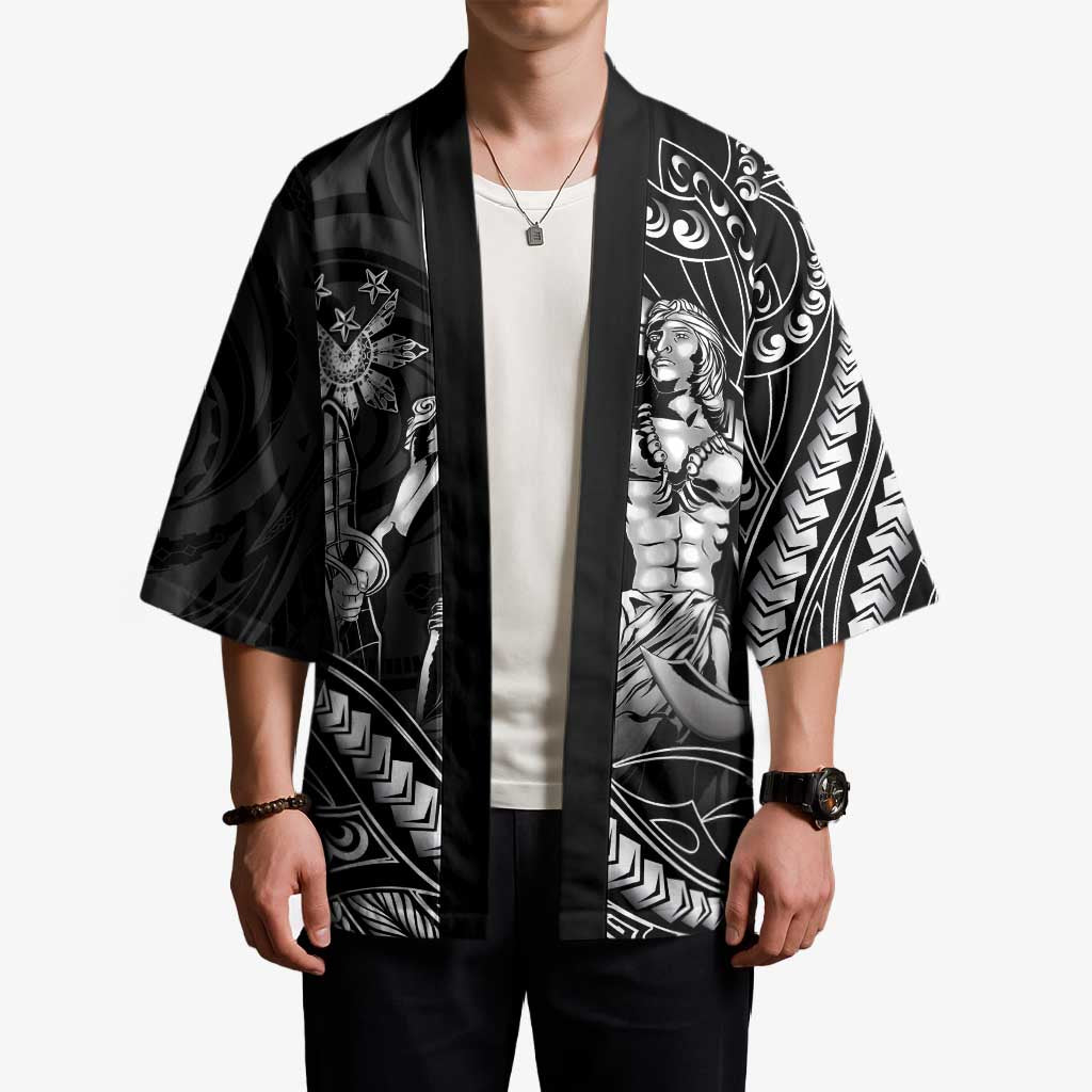 Filipinos Lapu Lapu Hero Kimono Black Polynesian Tribal Tattoo LT05 - Polynesian Pride