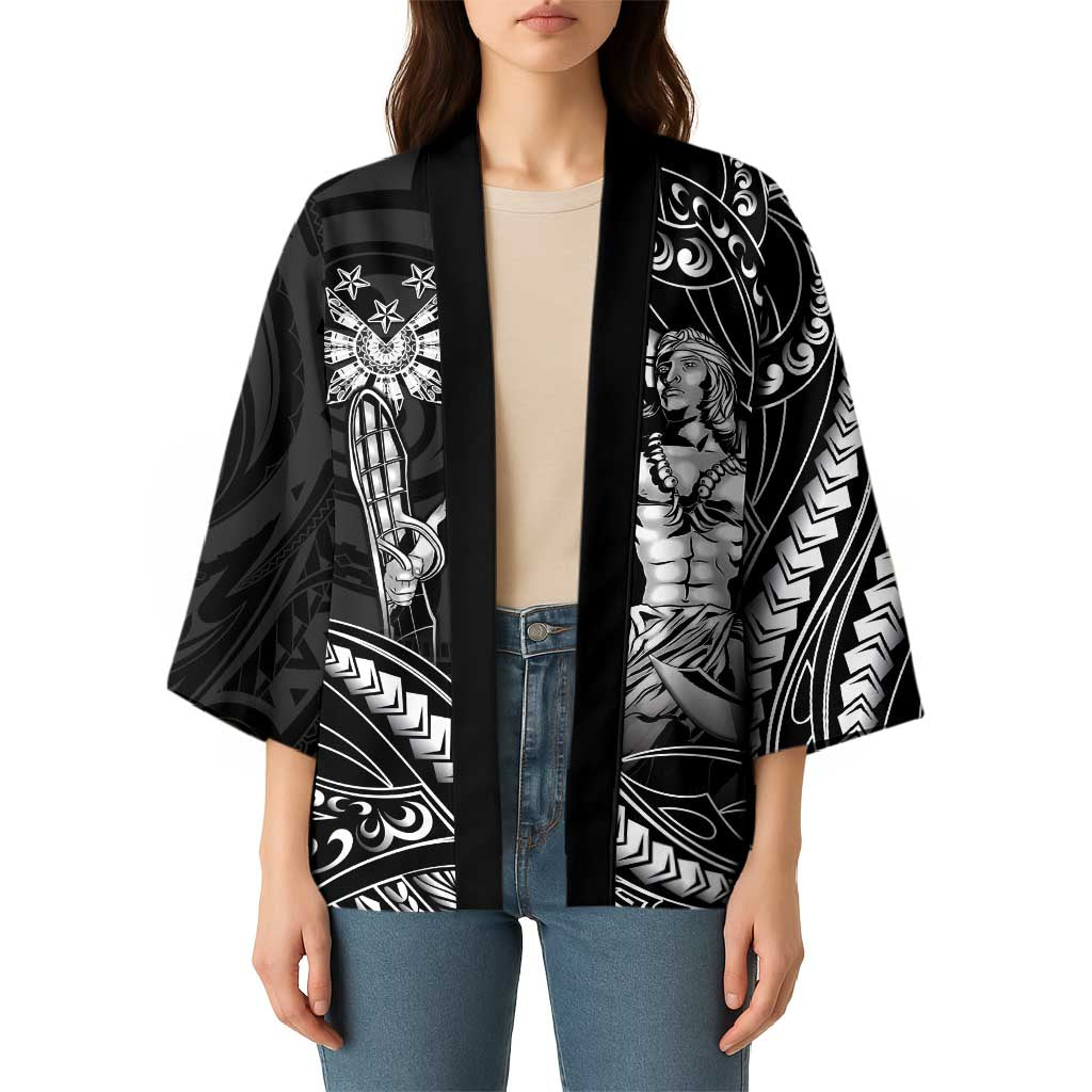 Filipinos Lapu Lapu Hero Kimono Black Polynesian Tribal Tattoo LT05 - Polynesian Pride