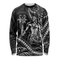 Filipinos Lapu Lapu Hero Long Sleeve Shirt Black Polynesian Tribal Tattoo LT05 Unisex Black - Polynesian Pride