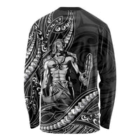 Filipinos Lapu Lapu Hero Long Sleeve Shirt Black Polynesian Tribal Tattoo LT05 - Polynesian Pride