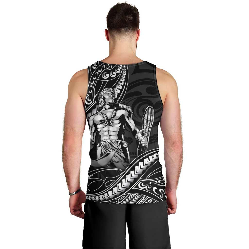 Filipinos Lapu Lapu Hero Men Tank Top Black Polynesian Tribal Tattoo LT05 - Polynesian Pride