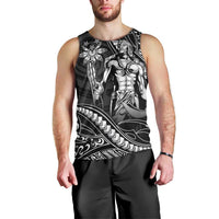 Filipinos Lapu Lapu Hero Men Tank Top Black Polynesian Tribal Tattoo LT05 - Polynesian Pride