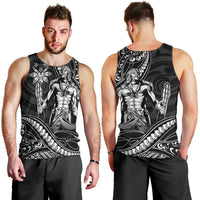 Filipinos Lapu Lapu Hero Men Tank Top Black Polynesian Tribal Tattoo LT05 - Polynesian Pride