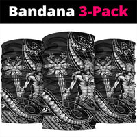 Filipinos Lapu Lapu Hero Neck Gaiter Black Polynesian Tribal Tattoo LT05 package One Size: 25*50cm Black - Polynesian Pride