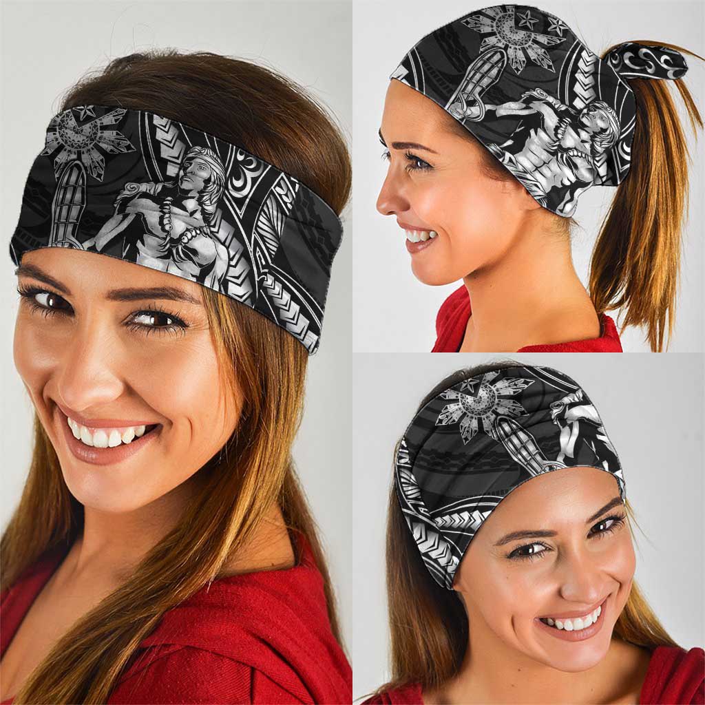 Filipinos Lapu Lapu Hero Neck Gaiter Black Polynesian Tribal Tattoo LT05 - Polynesian Pride