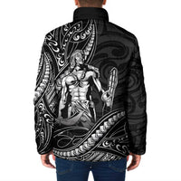 Filipinos Lapu Lapu Hero Padded Jacket Black Polynesian Tribal Tattoo LT05 - Polynesian Pride