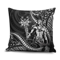 Filipinos Lapu Lapu Hero Pillow Cover Black Polynesian Tribal Tattoo LT05 Black - Polynesian Pride