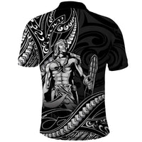 Filipinos Lapu Lapu Hero Polo Shirt Black Polynesian Tribal Tattoo LT05 - Polynesian Pride
