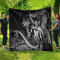 Filipinos Lapu Lapu Hero Quilt Black Polynesian Tribal Tattoo LT05 - Polynesian Pride