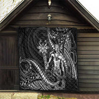 Filipinos Lapu Lapu Hero Quilt Black Polynesian Tribal Tattoo LT05 - Polynesian Pride