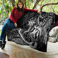 Filipinos Lapu Lapu Hero Quilt Black Polynesian Tribal Tattoo LT05 - Polynesian Pride